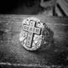 gotische christelijke kruis ring