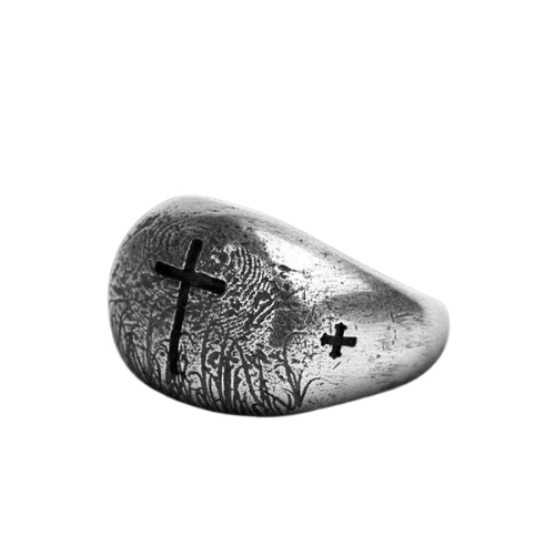 christelijke ring antiek kruis