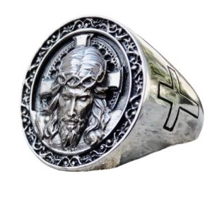 zegelring christelijke jezus ring