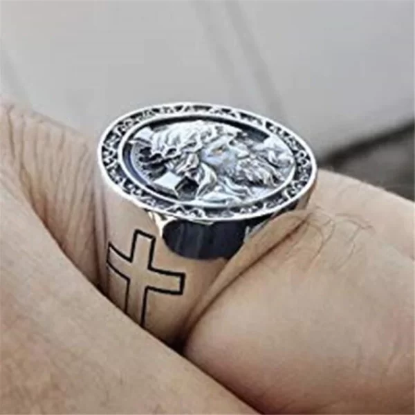 zegelring christelijke jezus ring