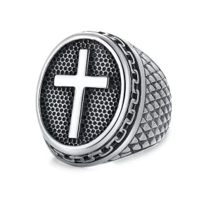 christelijke ring kruis ketting