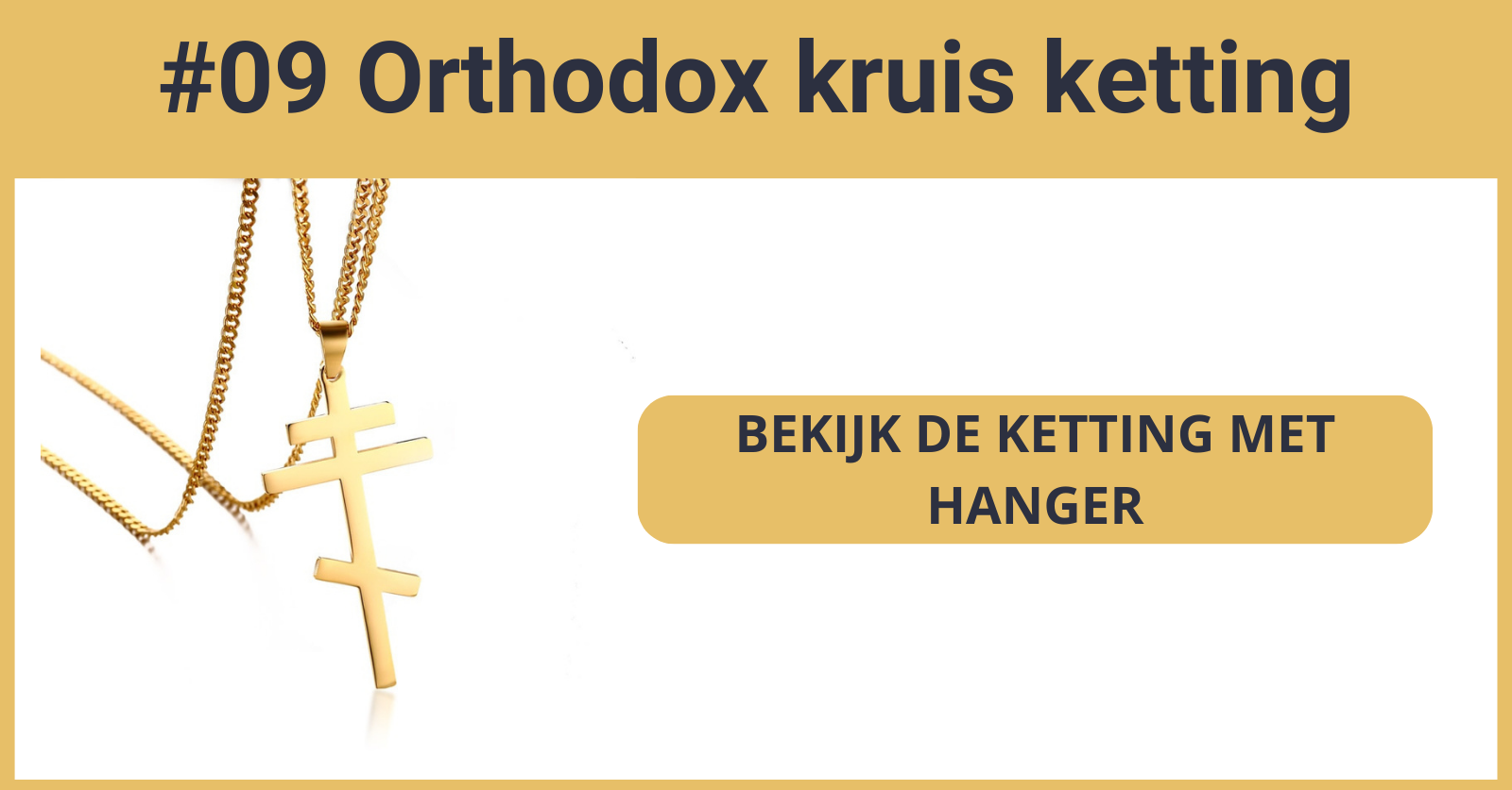 Orthodox kruis ketting