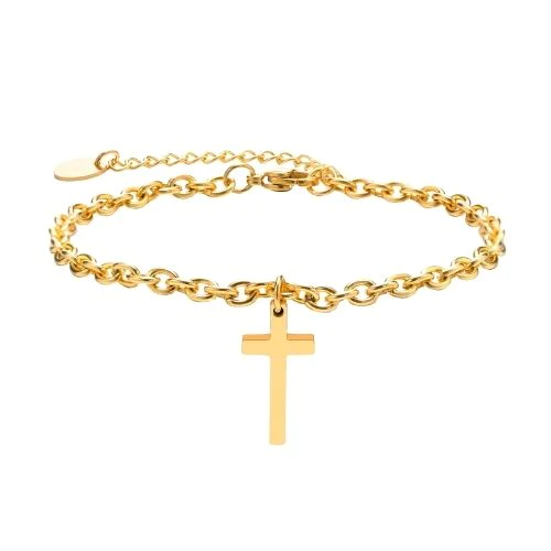 heren armband met christelijk kruis