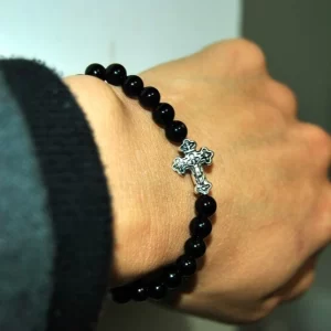 christelijke onyx armband